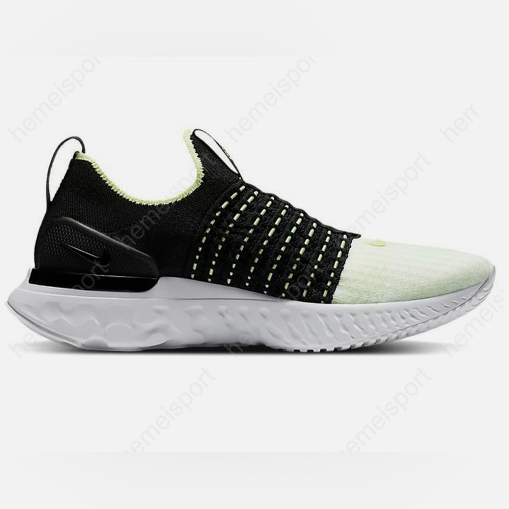Women Nike React Phantom Run Flyknit 2 'Black
Volt' CJ0280-004